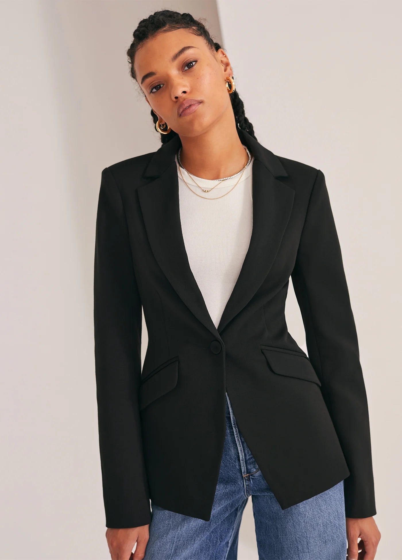 The Favorite Blazer - Black-Favorite Daughter-Happy on Main