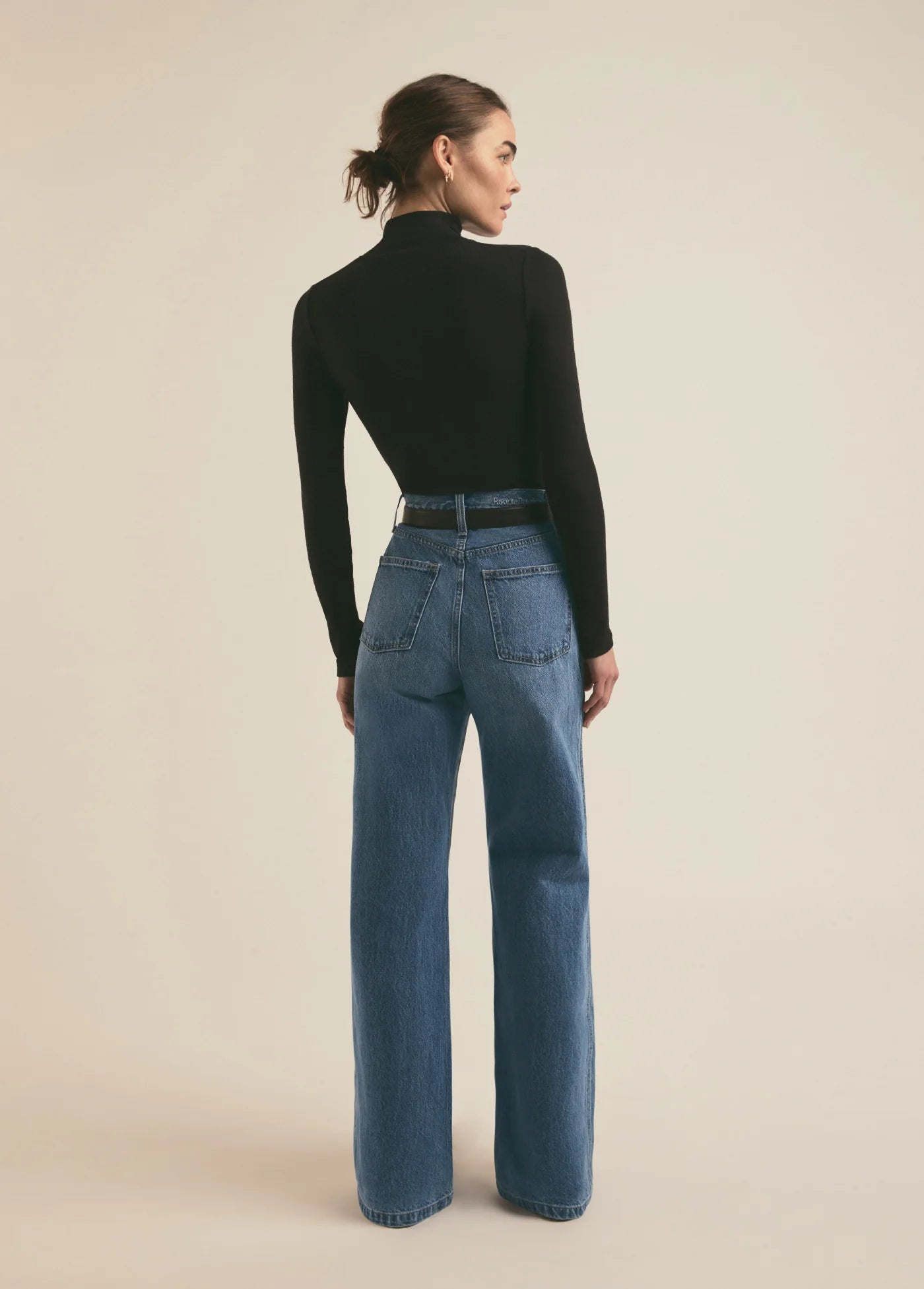 The RIbbed Turtleneck - Black-Favorite Daughter-Happy on Main