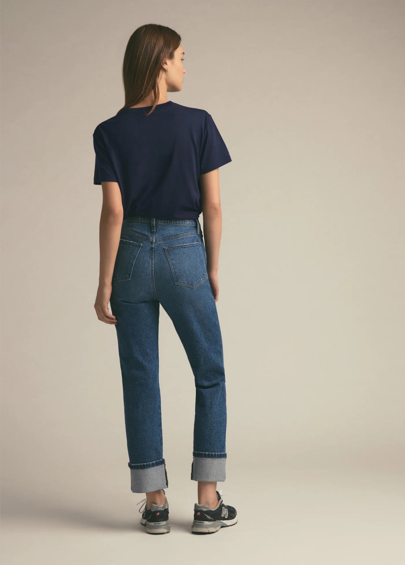 Favorite Sister Cropped Collegiate Tee - Navy-Favorite Daughter-Happy on Main