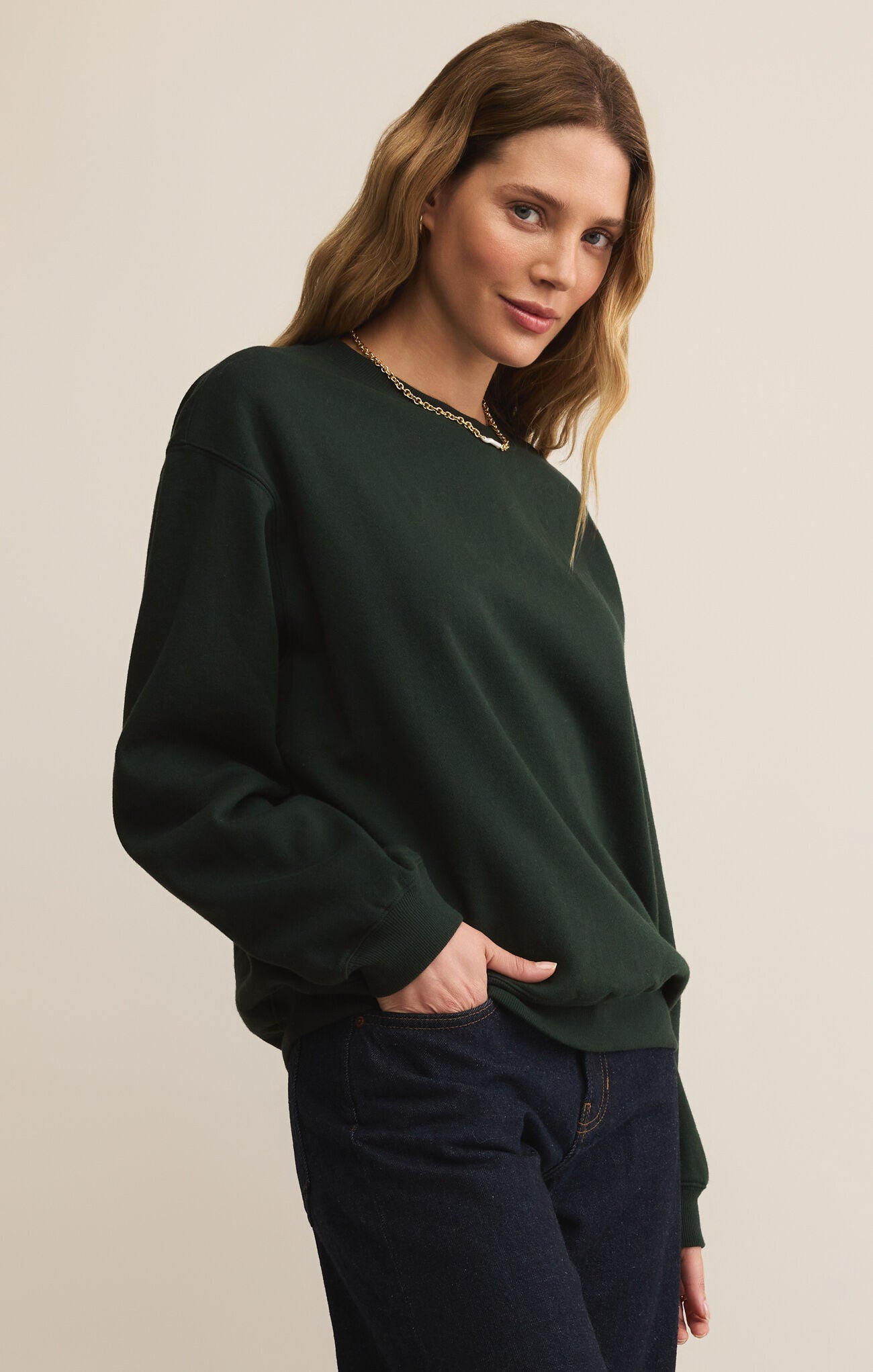 Boyfriend Sweatshirt-Sweatshirts-Happy on Main