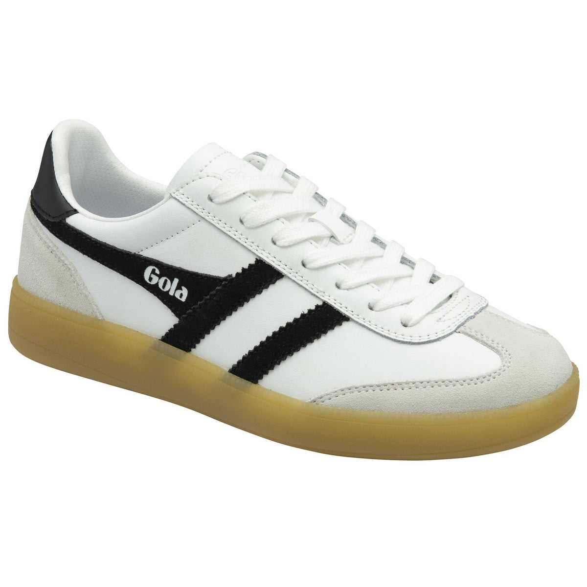 Women’s Viper Leather Sneakers - White/Black/Gum-Gola-Happy on Main