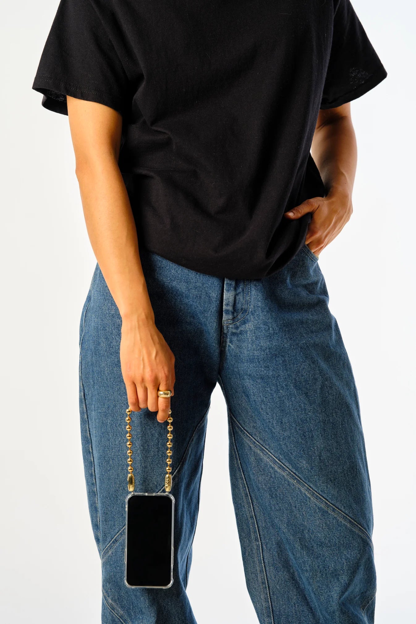 Ballchain Wristlet - Gold-Ossa-Happy on Main