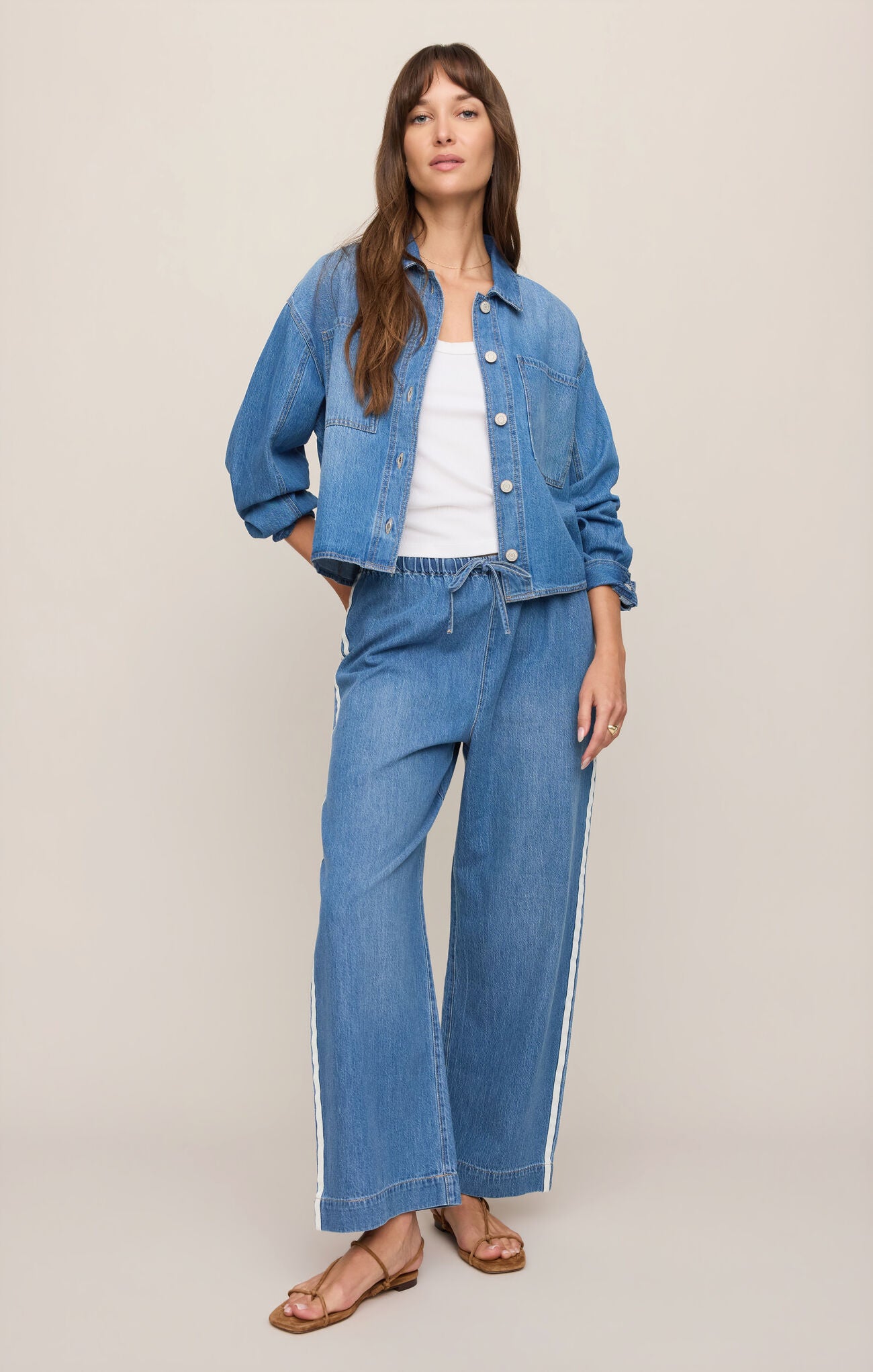 The Sidelines Denim Track Pant - Dreamstate-Z Supply-Happy on Main