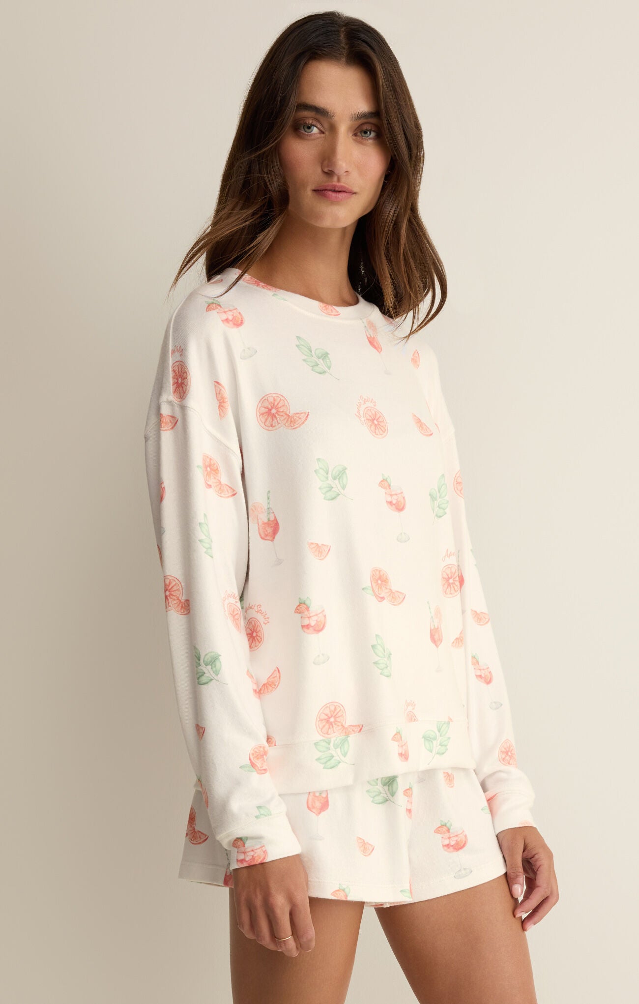 Spritz PJ Top - White-Z Supply-Happy on Main