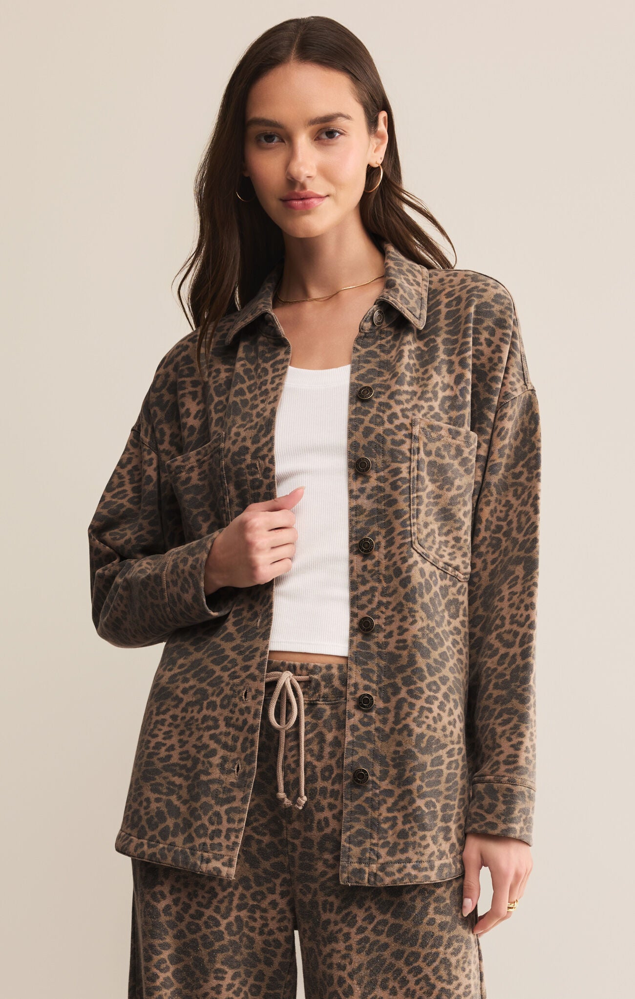 All Day Leopard Jacket-Outerwear-Happy on Main