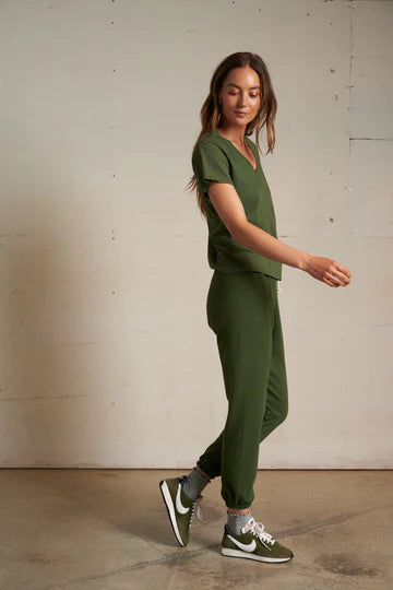 Jonny French Terry Easy Sweatpant - Fern Green-perfectwhitetee-Happy on Main