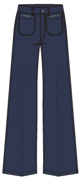 Le Slim Palazzo Modernist Pocket-Pants-Happy on Main