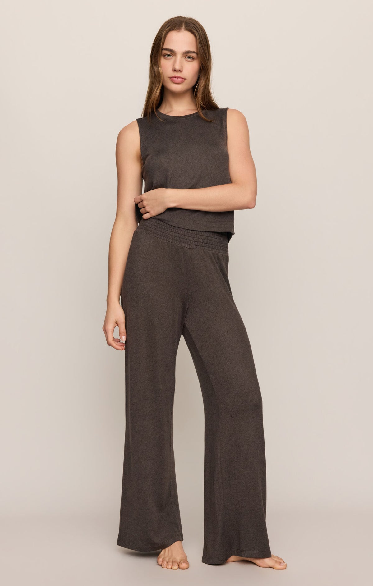 Sloane Soft Knit Tank - Cocoa Bean-Z Supply-Happy on Main