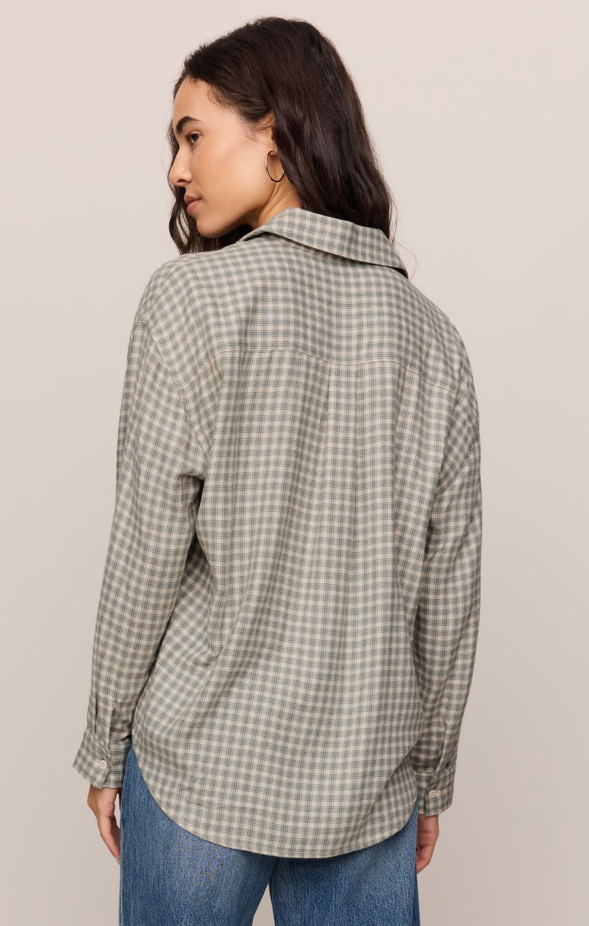 River Plaid Button Up - Emerald Cove-Z Supply-Happy on Main