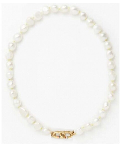 Le Pearl Necklace - Cream-Clare V.-Happy on Main