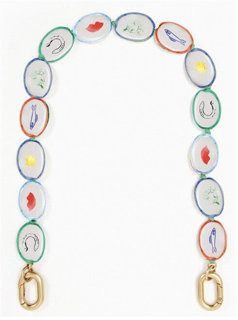 Shortie Strap - Porcelain Charms - Multi Color-Clare V.-Happy on Main