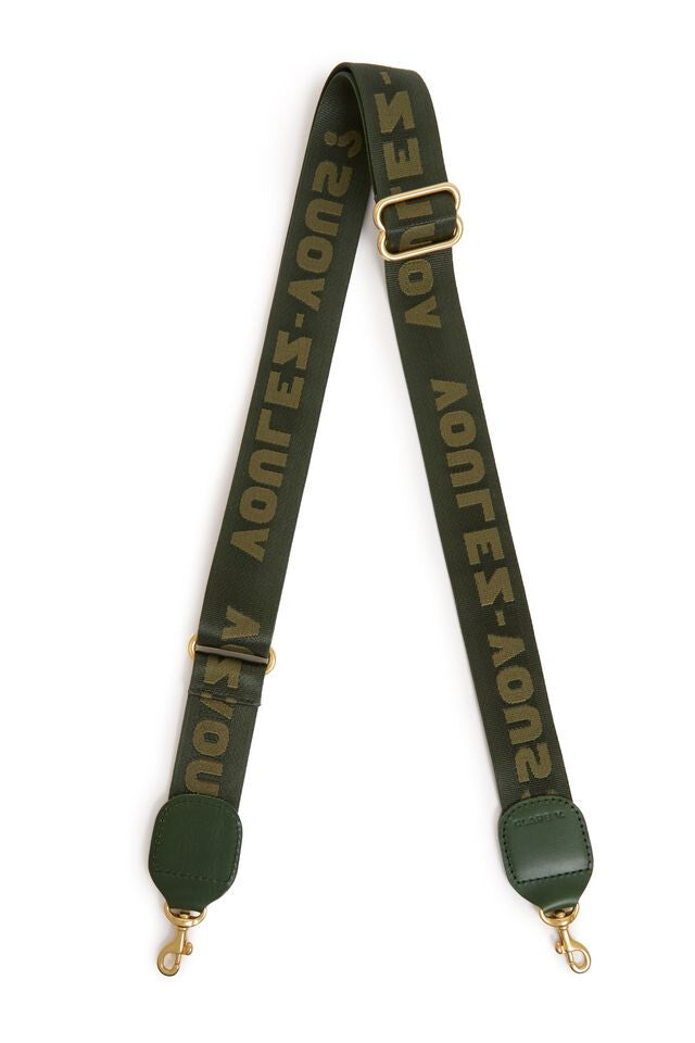 Adjustable Crossbody Strap Voulez-Vous - Army-Clare V.-Happy on Main