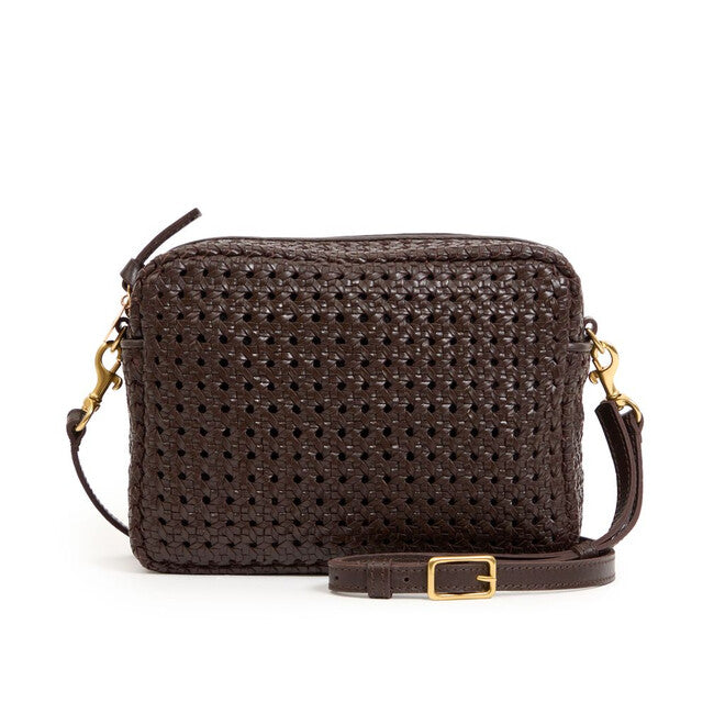 Midi Sac Rattan - Chocolate-Clare V.-Happy on Main