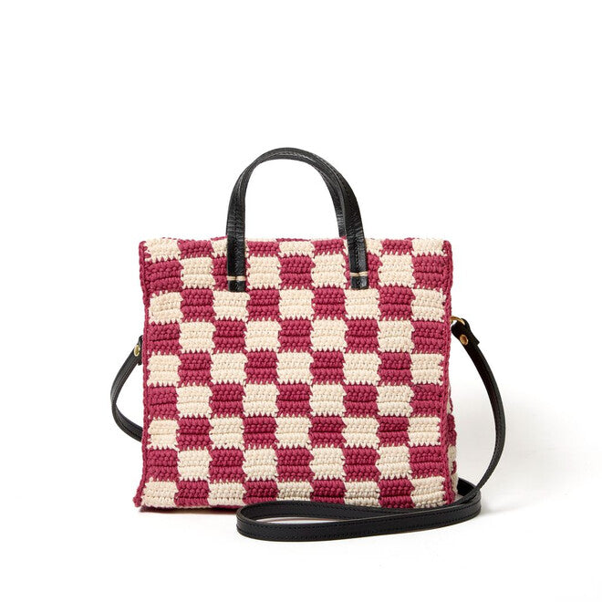 Petit Summer Simple Tote - Plummy/Cream-Clare V.-Happy on Main
