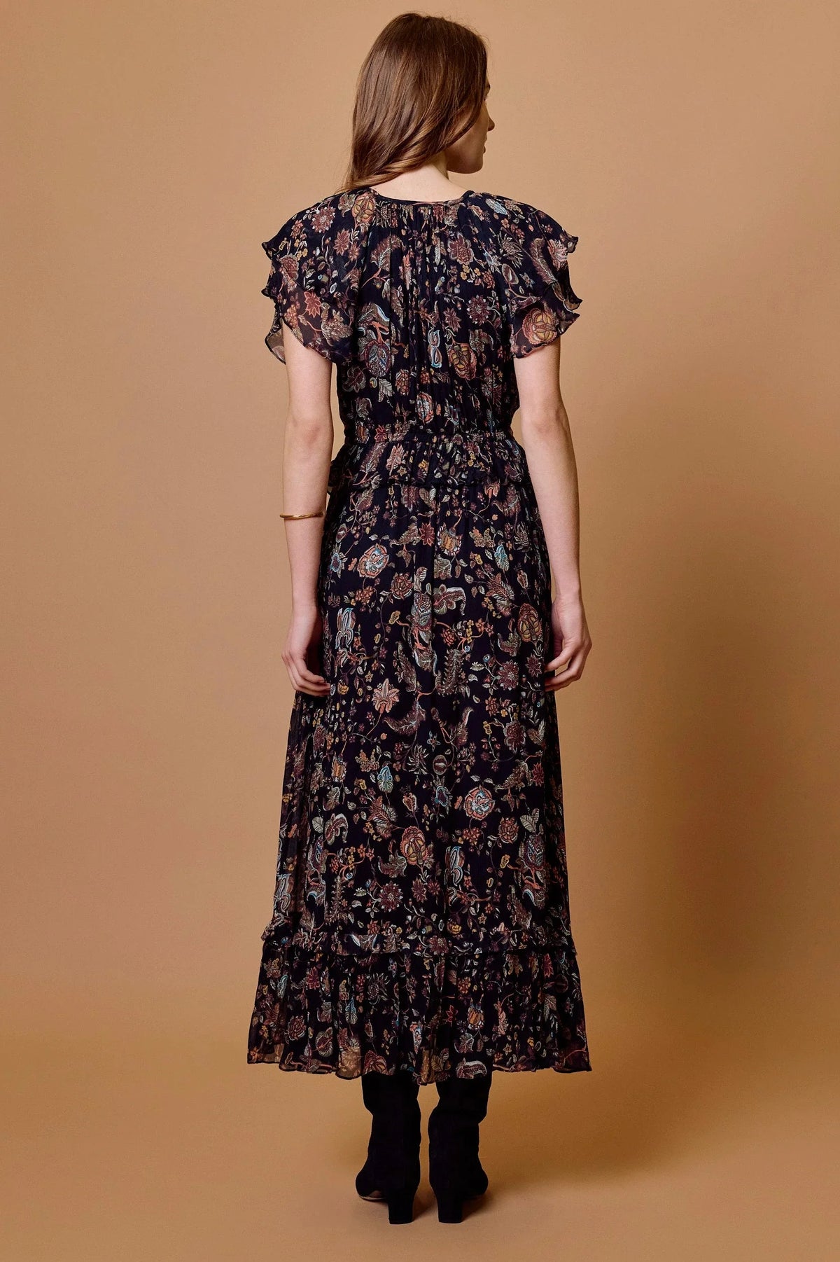 Julie Ankle Dress - Bois Print-Cleobella-Happy on Main