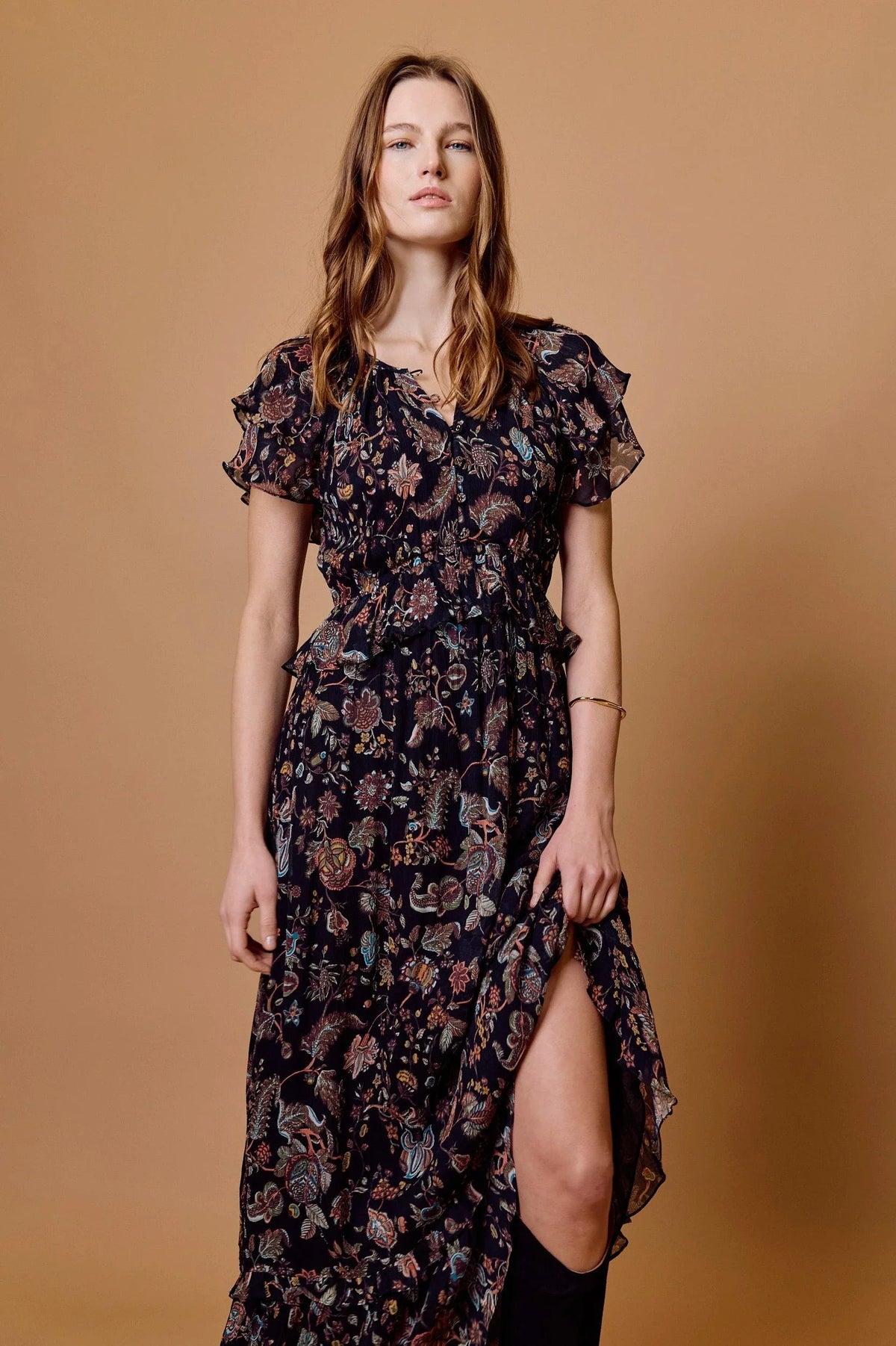 Julie Ankle Dress - Bois Print-Cleobella-Happy on Main