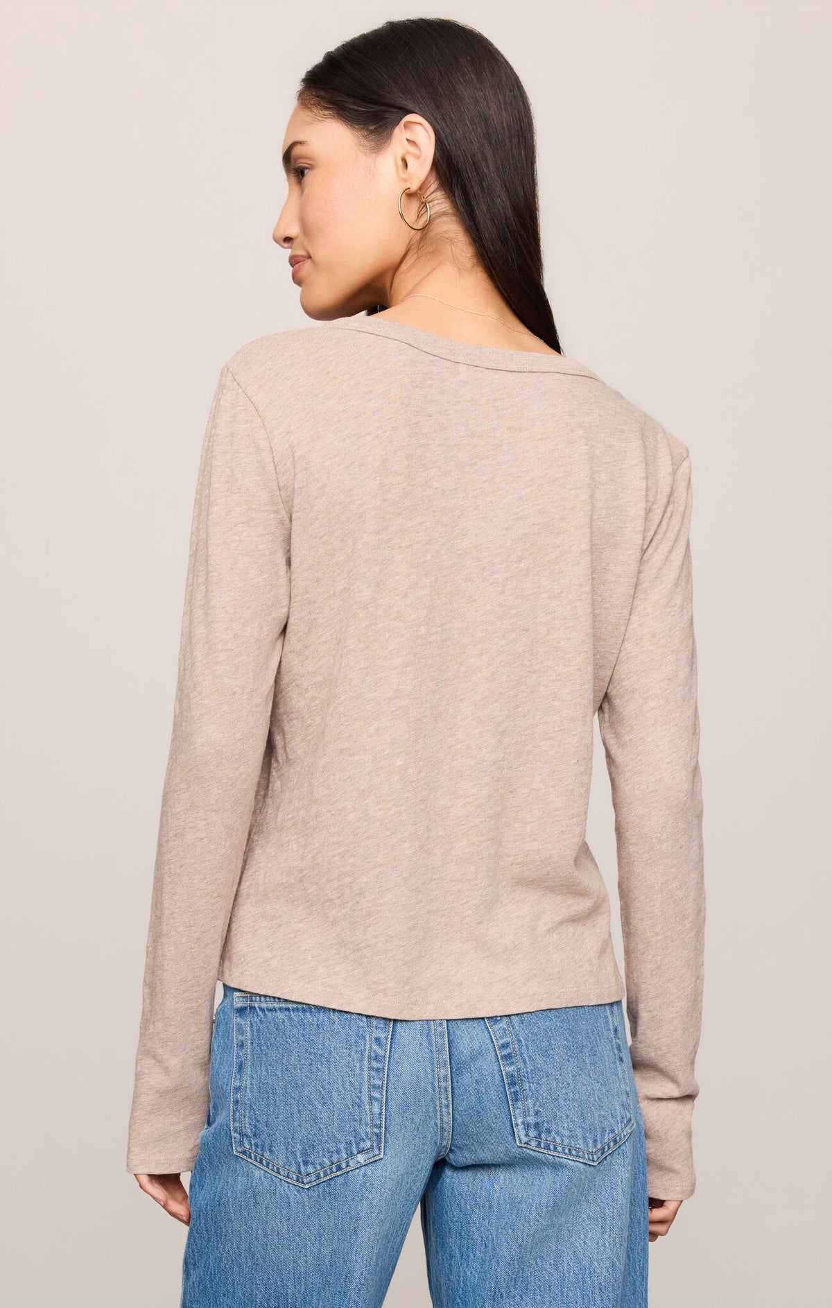 Junie L/S Tee - Heather Ash-Z Supply-Happy on Main