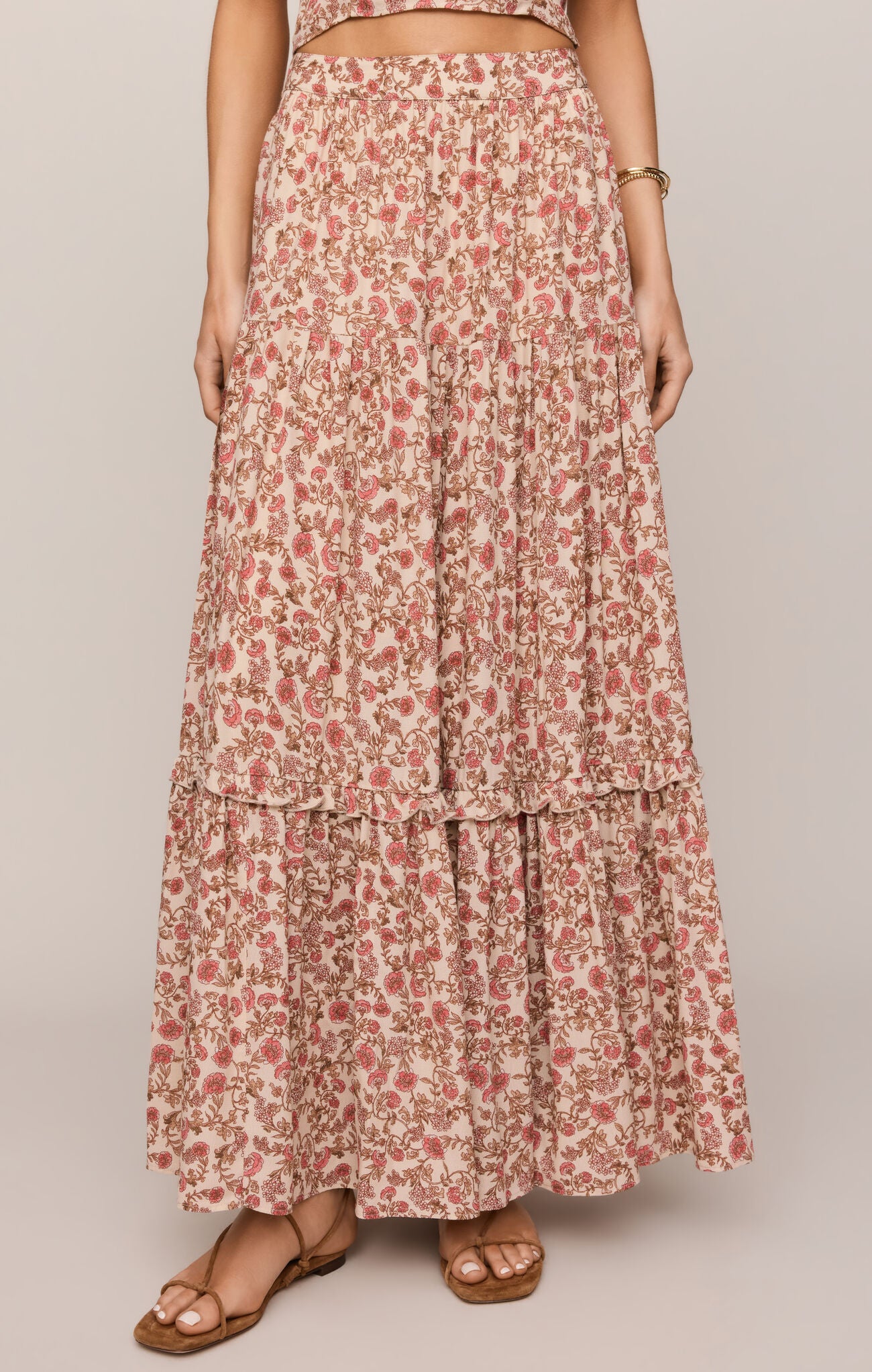 Mora Maxi Skirt - Sandshell-Z Supply-Happy on Main