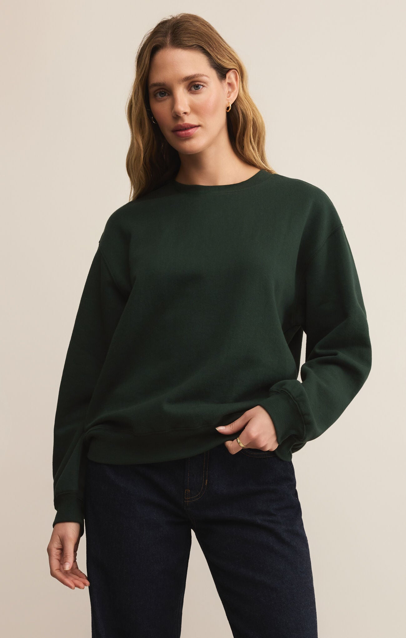 Boyfriend Sweatshirt-Sweatshirts-Happy on Main