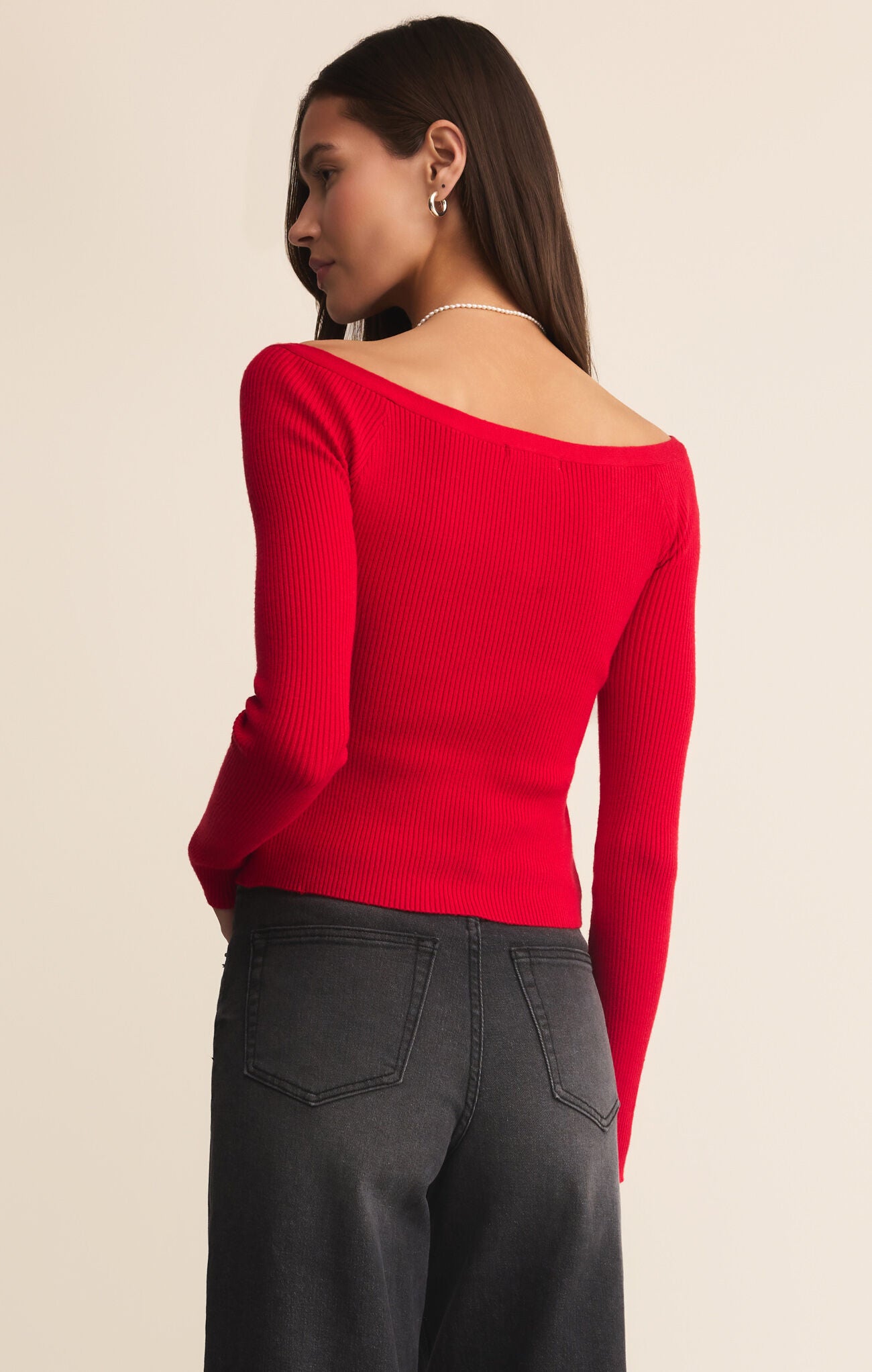 Jovy Sweater Top-Casual Tops-Happy on Main