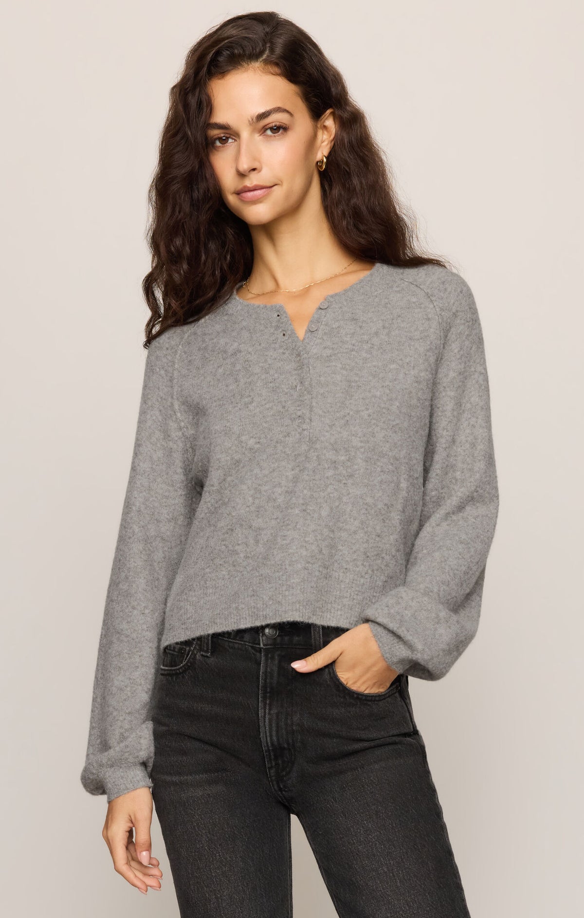 Westmont Henley Sweater - Classic Heather-Z Supply-Happy on Main
