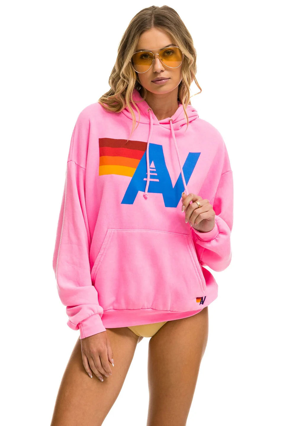 Logo Pullover Hoodie Relaxed-Athleisure-Happy on Main
