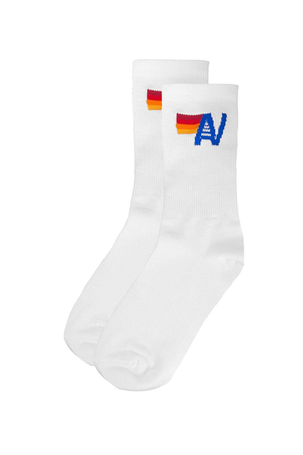 Logo Sock - White-Aviator Nation-Happy on Main