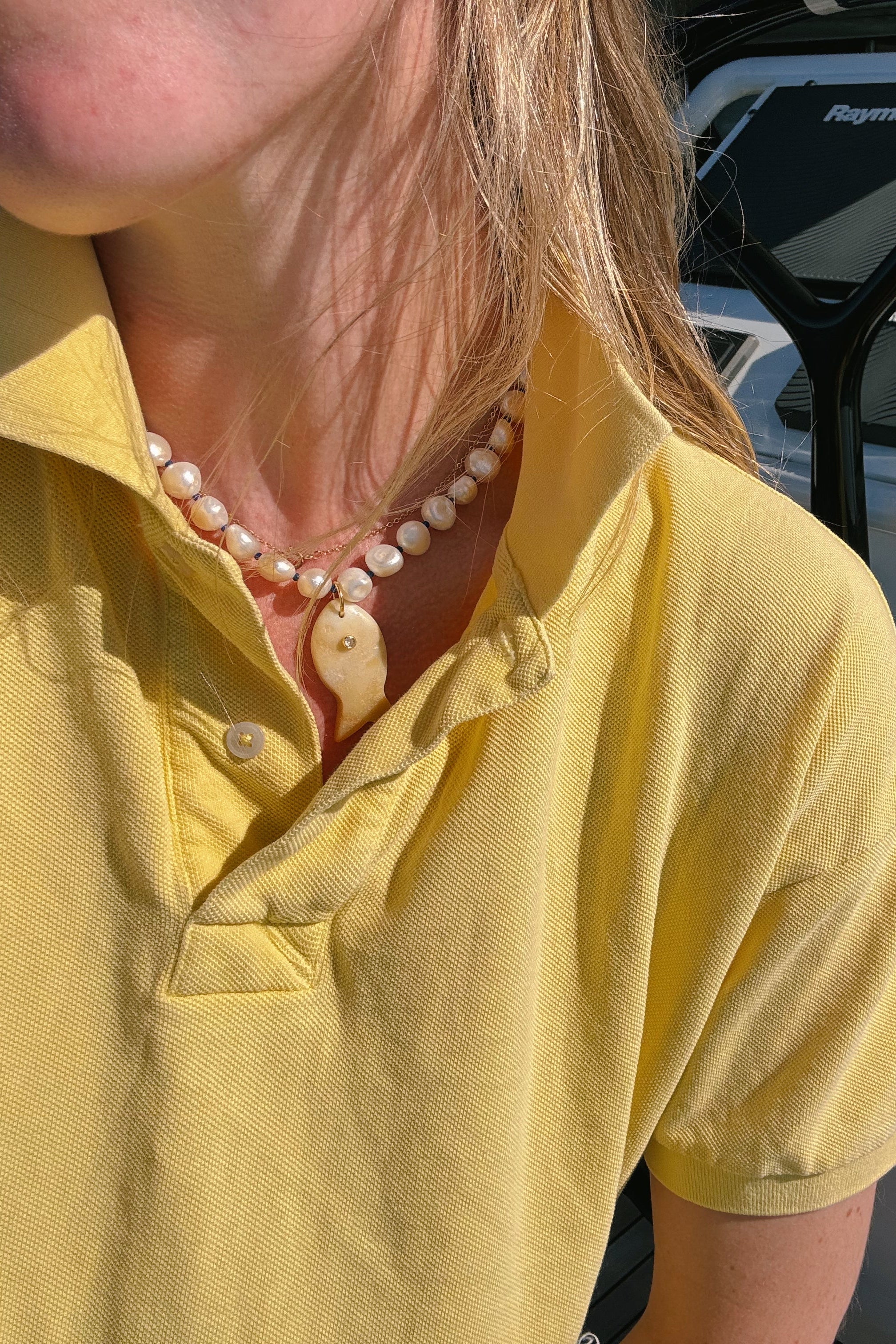 Cisco Gemstone Fish Necklace - Citrine-Wear Loulu X Happy on Main-Happy on Main