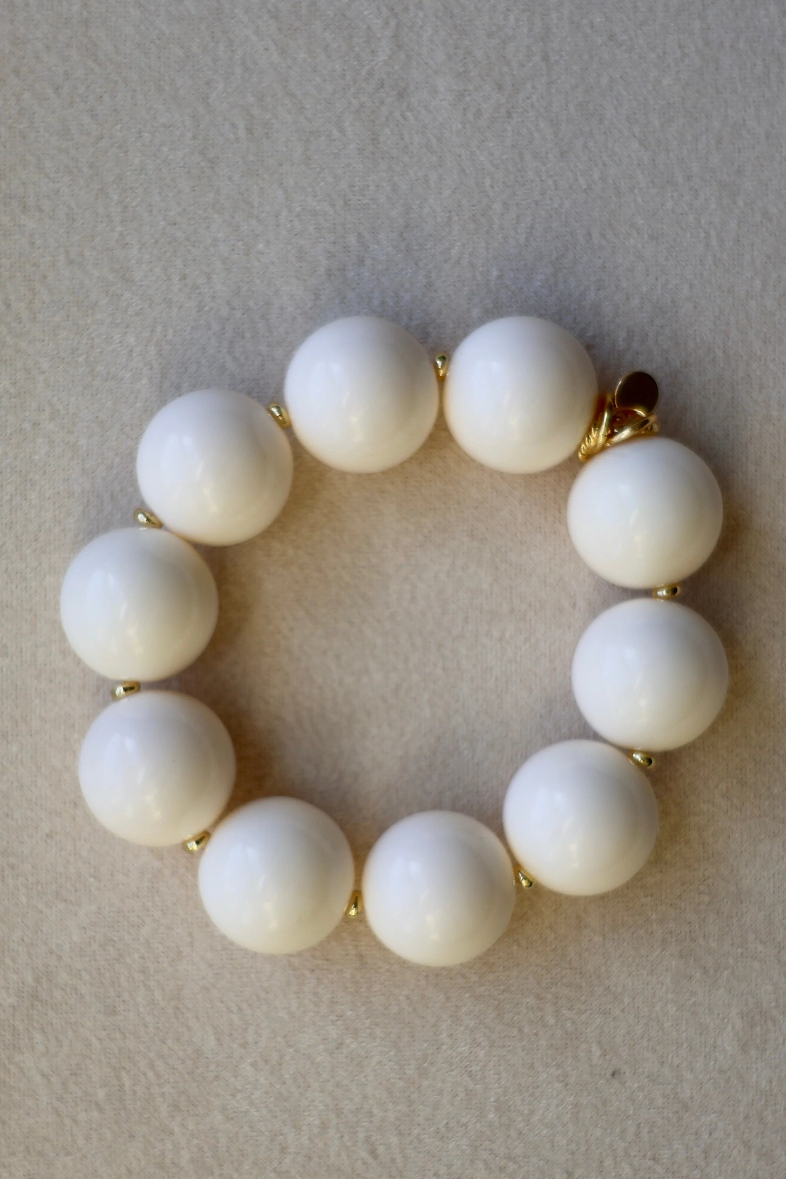 Summer Bauble Bracelet - Ivory - Big-Wear Loulu X Happy on Main-Happy on Main