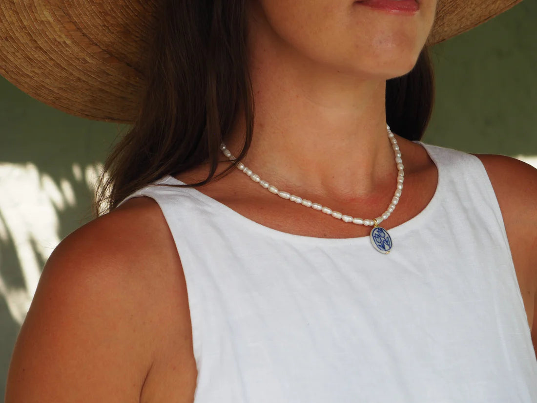 Dutch Tulips Charm Necklace-Wear Loulu X Happy on Main-Happy on Main