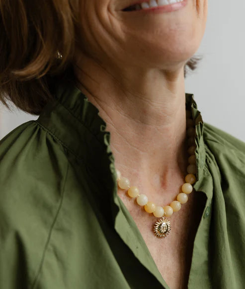 Citrus Necklace - Lime-Wear Loulu X Happy on Main-Happy on Main