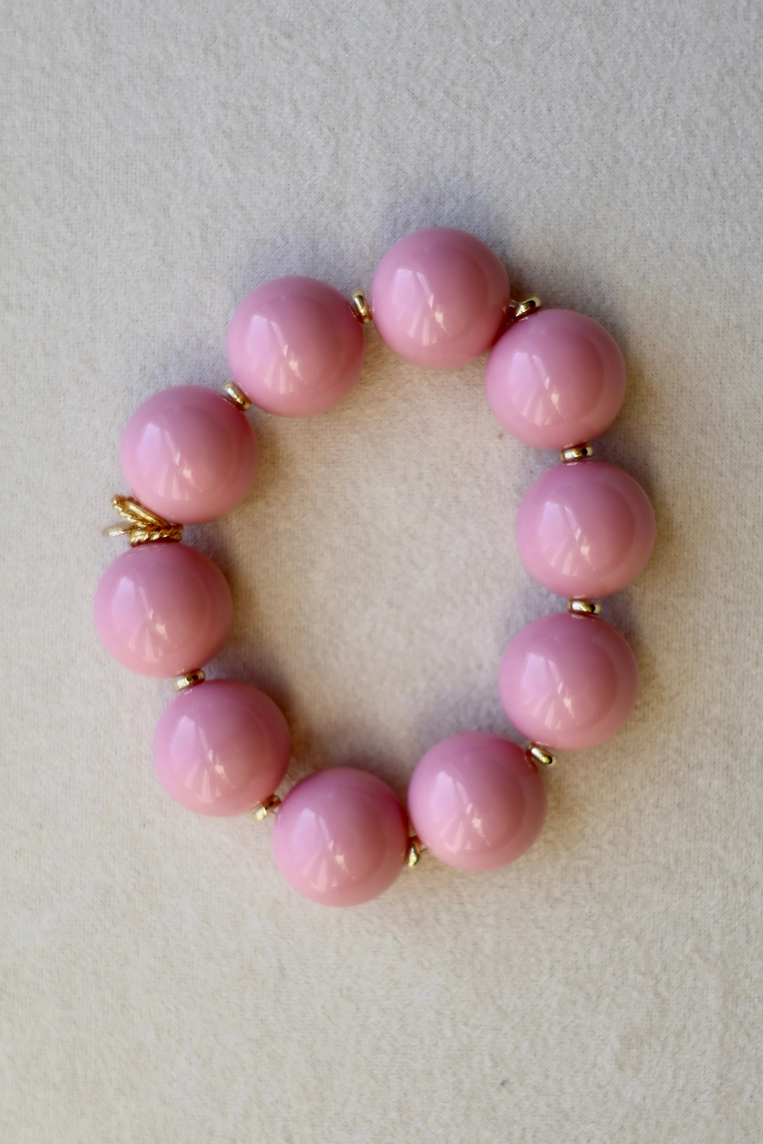 Summer Bauble Bracelet - Pink - Big-Wear Loulu X Happy on Main-Happy on Main