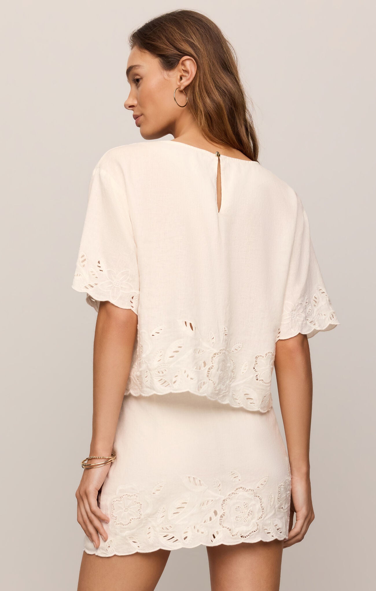 Daya Embroidered Top - White-Z Supply-Happy on Main