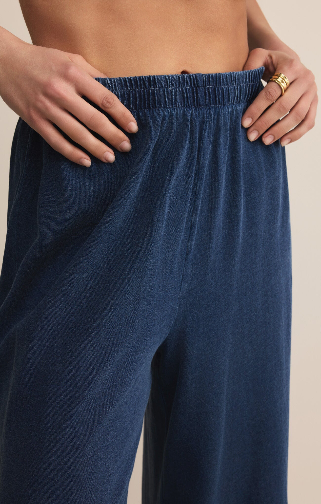 Scout Jersey Denim Pant-Pants-Happy on Main