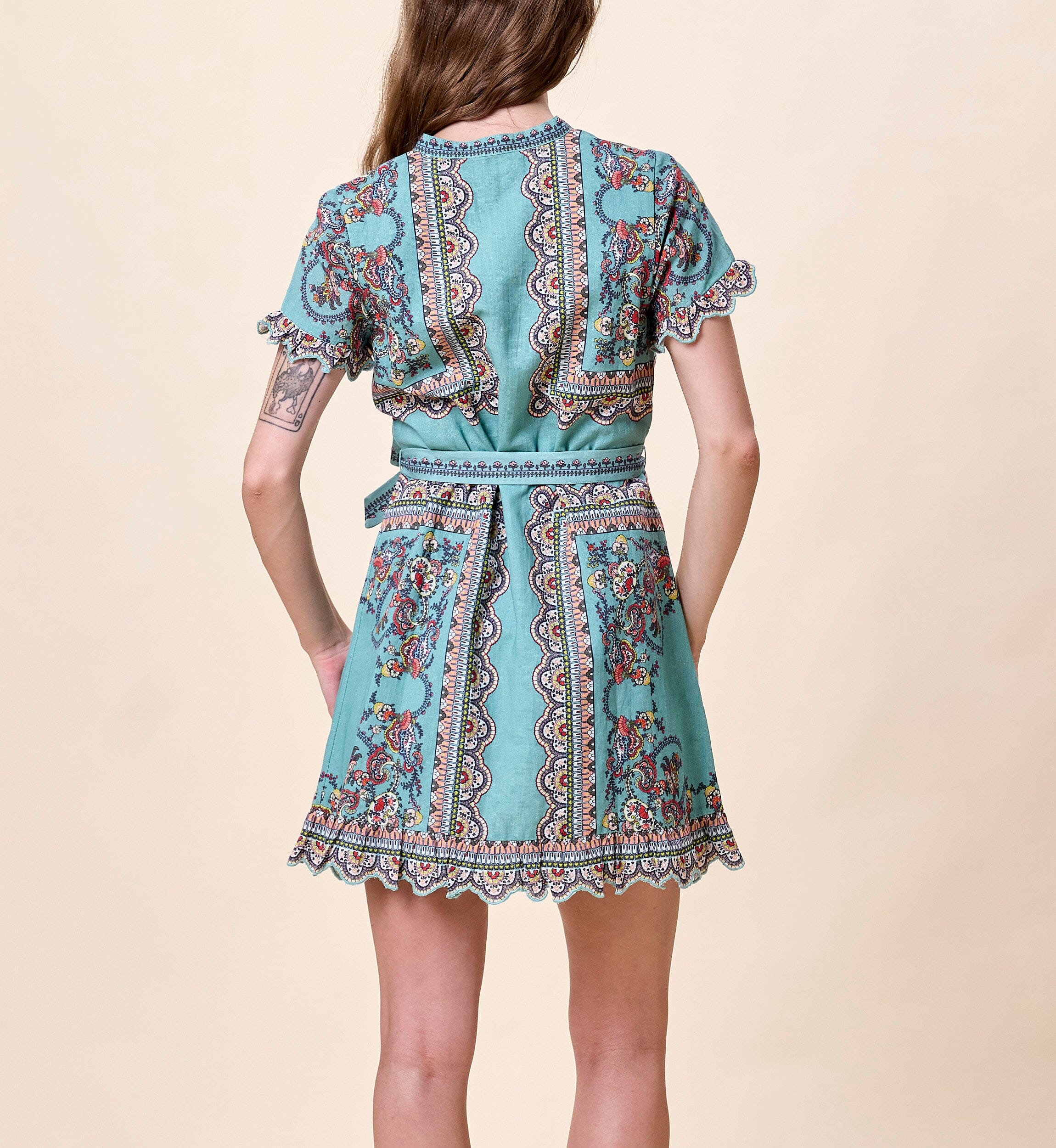 Marni Mini Dress - Bleura Print-Cleobella-Happy on Main
