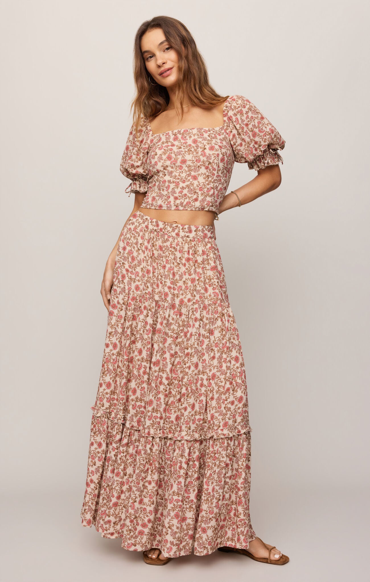 Mora Maxi Skirt - Sandshell-Z Supply-Happy on Main