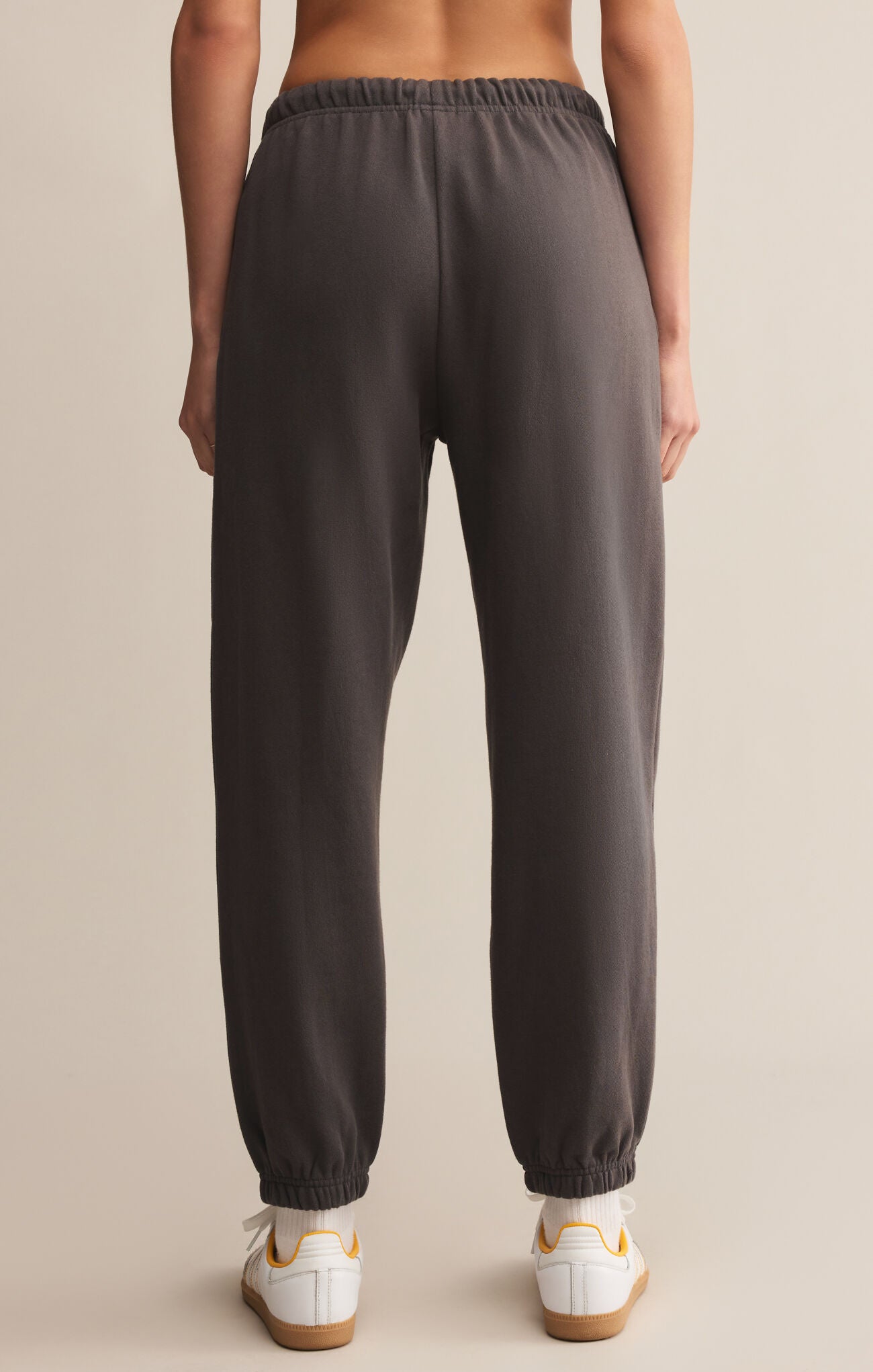 Stadium Cotton Jogger - full length, high rise.