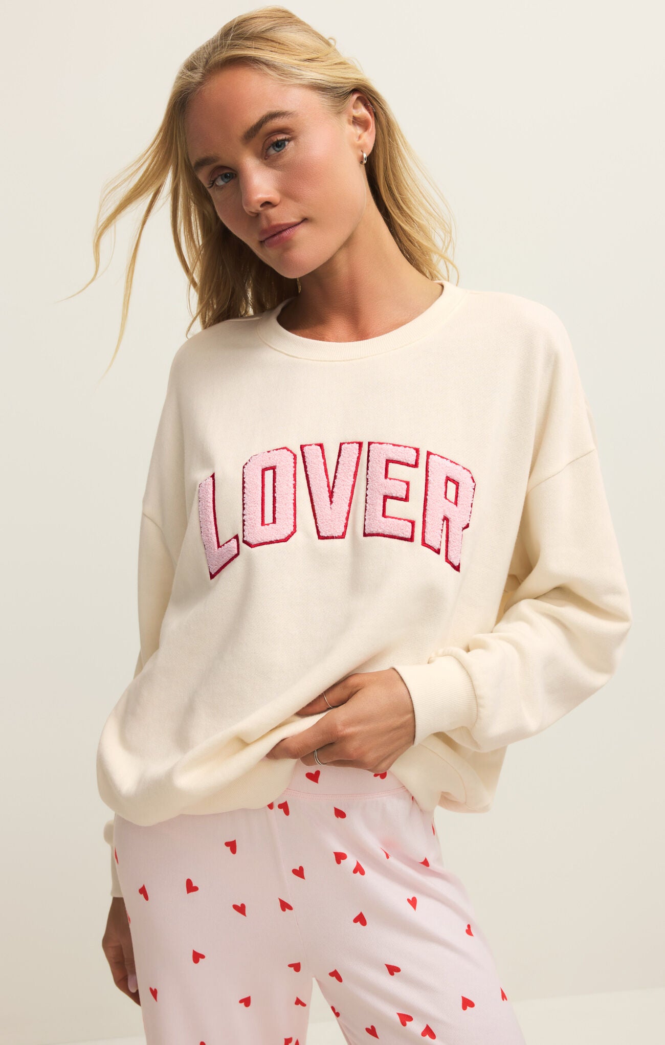 Oversized Lover Sweatshirt-Z Supply-Happy on Main