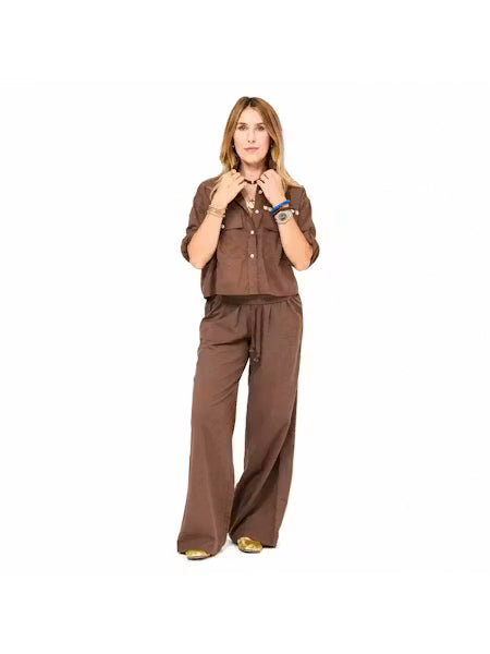 Palazzo Pant - Caramel Earth-Kerri Rosenthal-Happy on Main