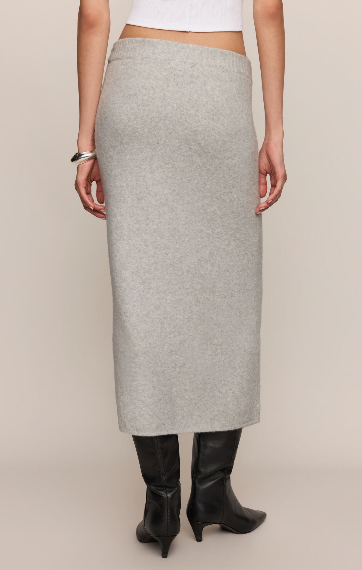 Cozy Moment Skirt - Feather Grey-Z Supply-Happy on Main