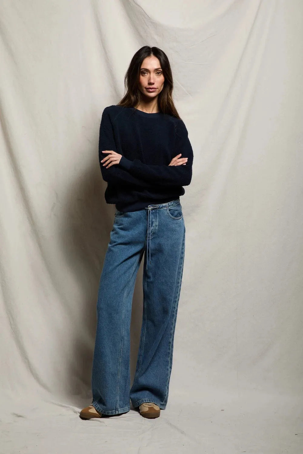 Ziggy Regular Fit - Navy-perfectwhitetee-Happy on Main