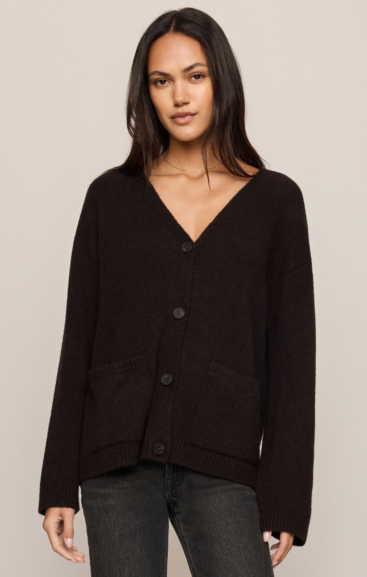 Cozy Moment Cardigan - Dark Roast-Z Supply-Happy on Main