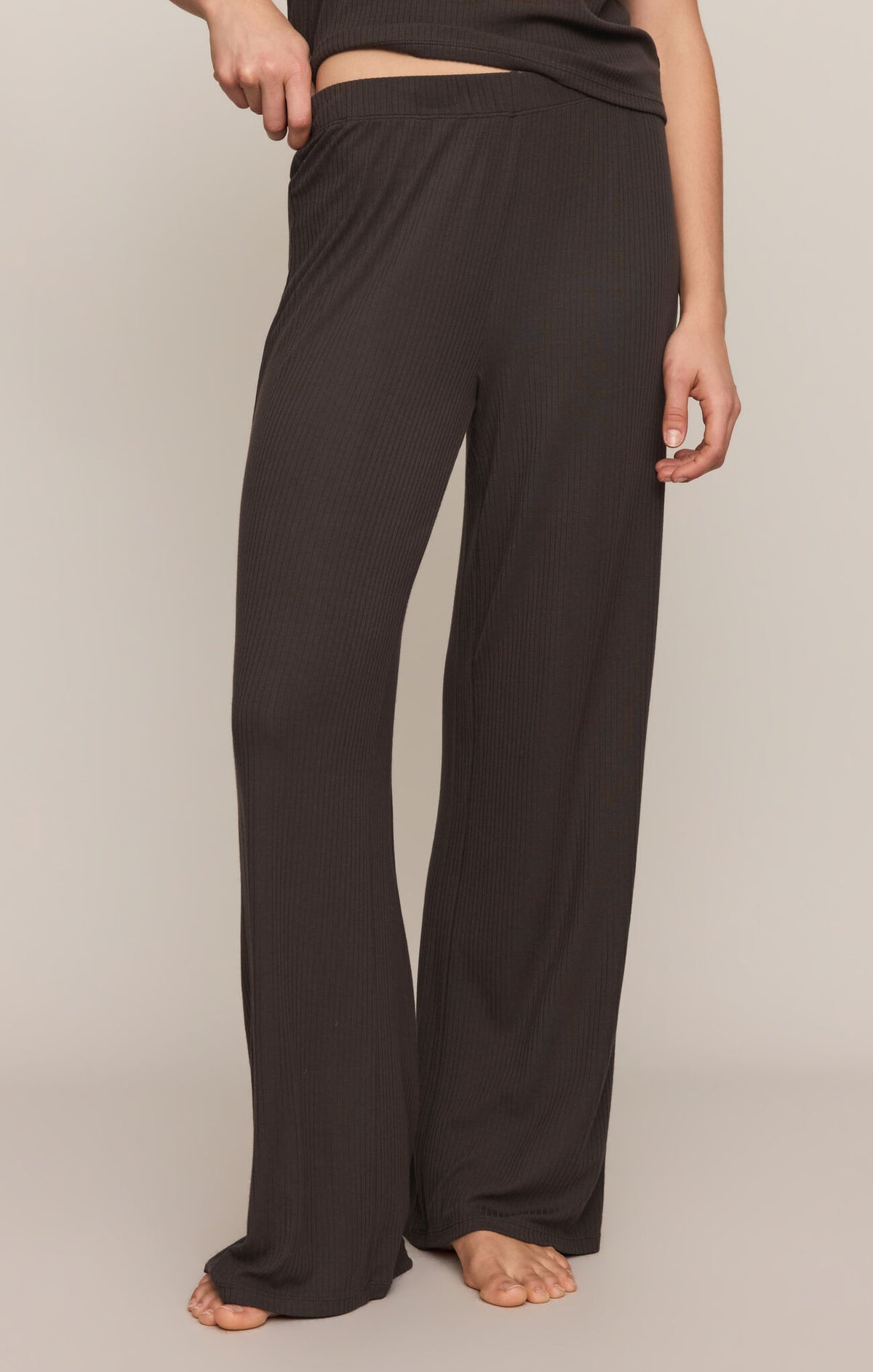 Just Right Rib Pant - Cocoa Bean-Z Supply-Happy on Main