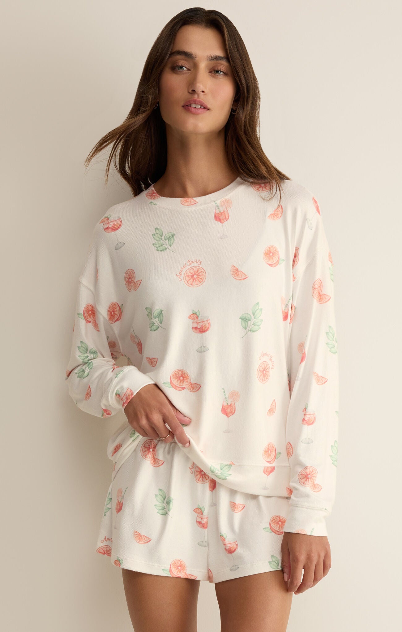Spritz PJ Top - White-Z Supply-Happy on Main