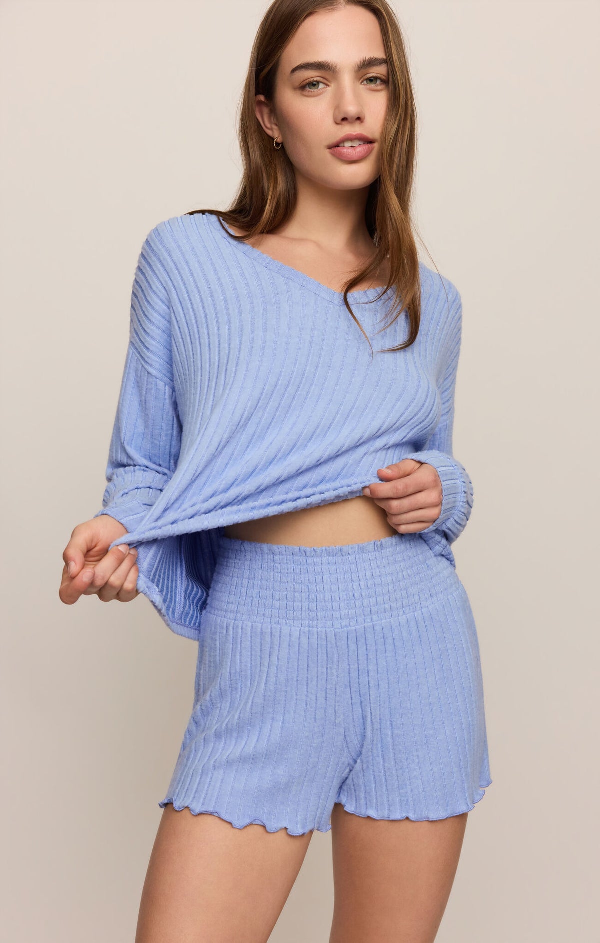 Daydreamer Soft V LS Top - Crystal Blue-Z Supply-Happy on Main