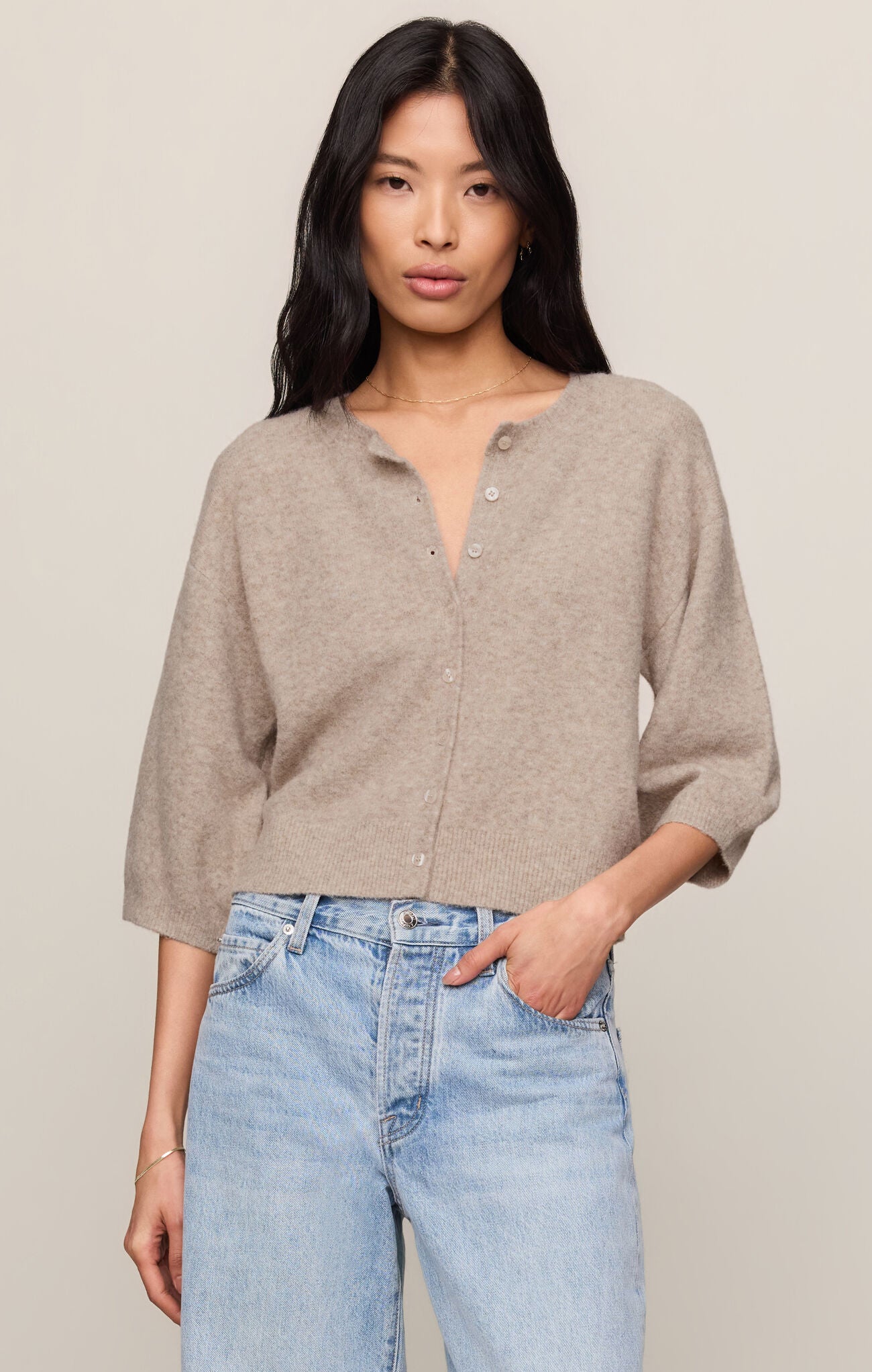 Valor Cardigan - Natural Heather-Z Supply-Happy on Main