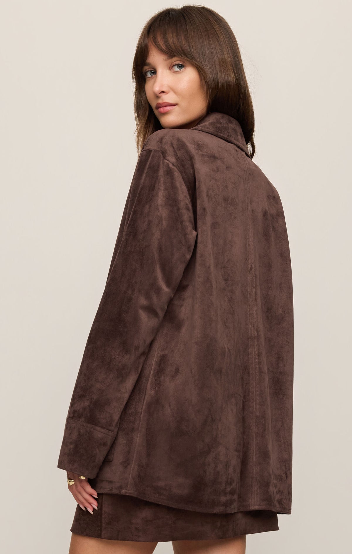 Decker Suede Chore Coat - Dark Chocolate-Z Supply-Happy on Main