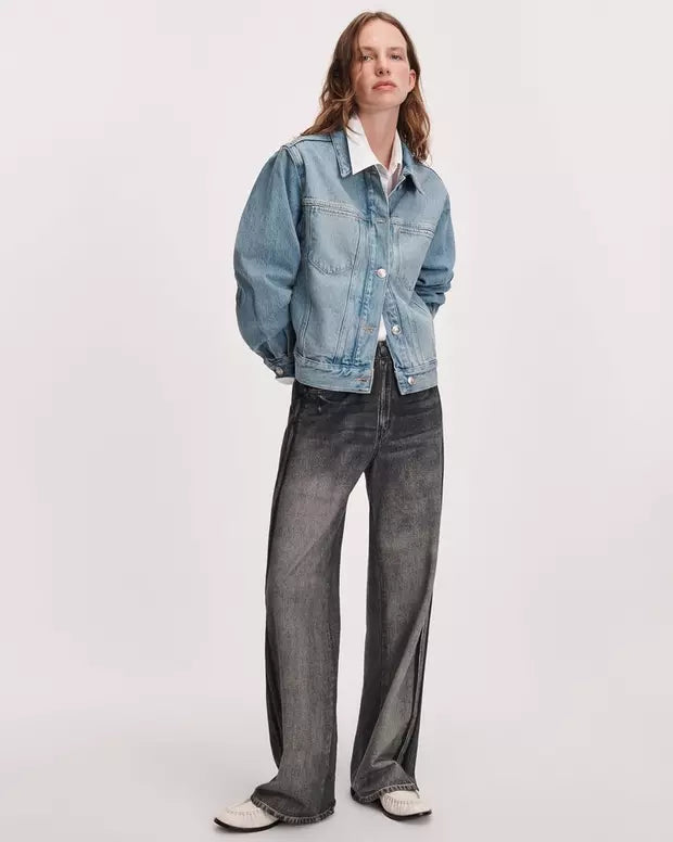 Miramar Terry Wide Track Pant - Washed Black-Rag & Bone-Happy on Main