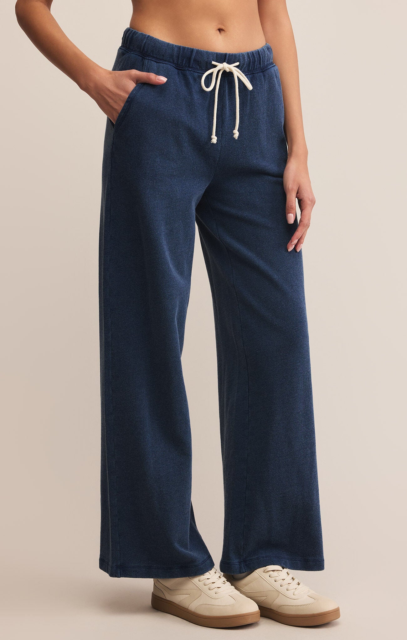 Hunter Knit Denim Pant-Pants-Happy on Main