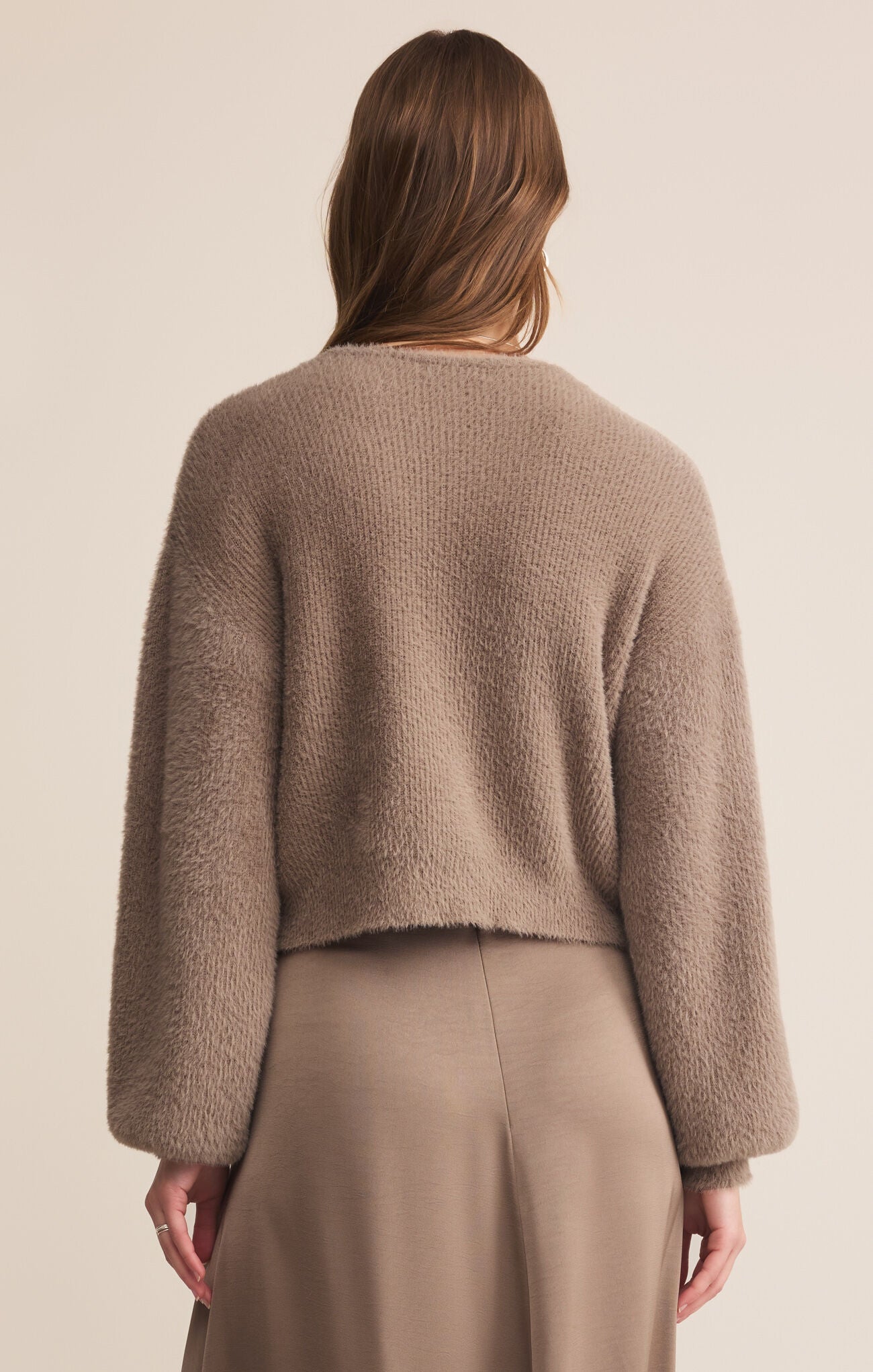 Sadira Fluffy Cardigan-Core Sweaters-Happy on Main